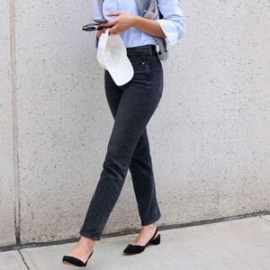 AYR Women's Straight Leg Jeans - Black (The LaLa)